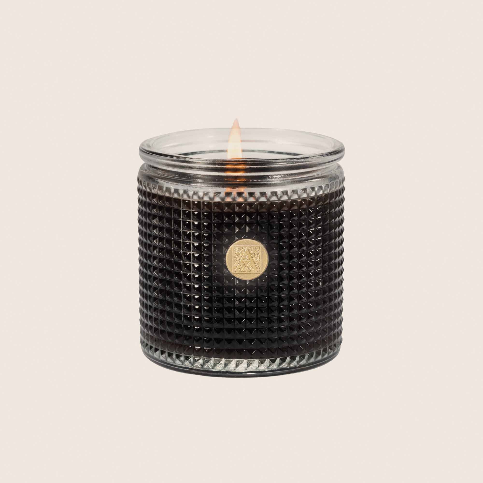 THE SMELL OF ESPRESSO TEXTURED GLASS CANDLE