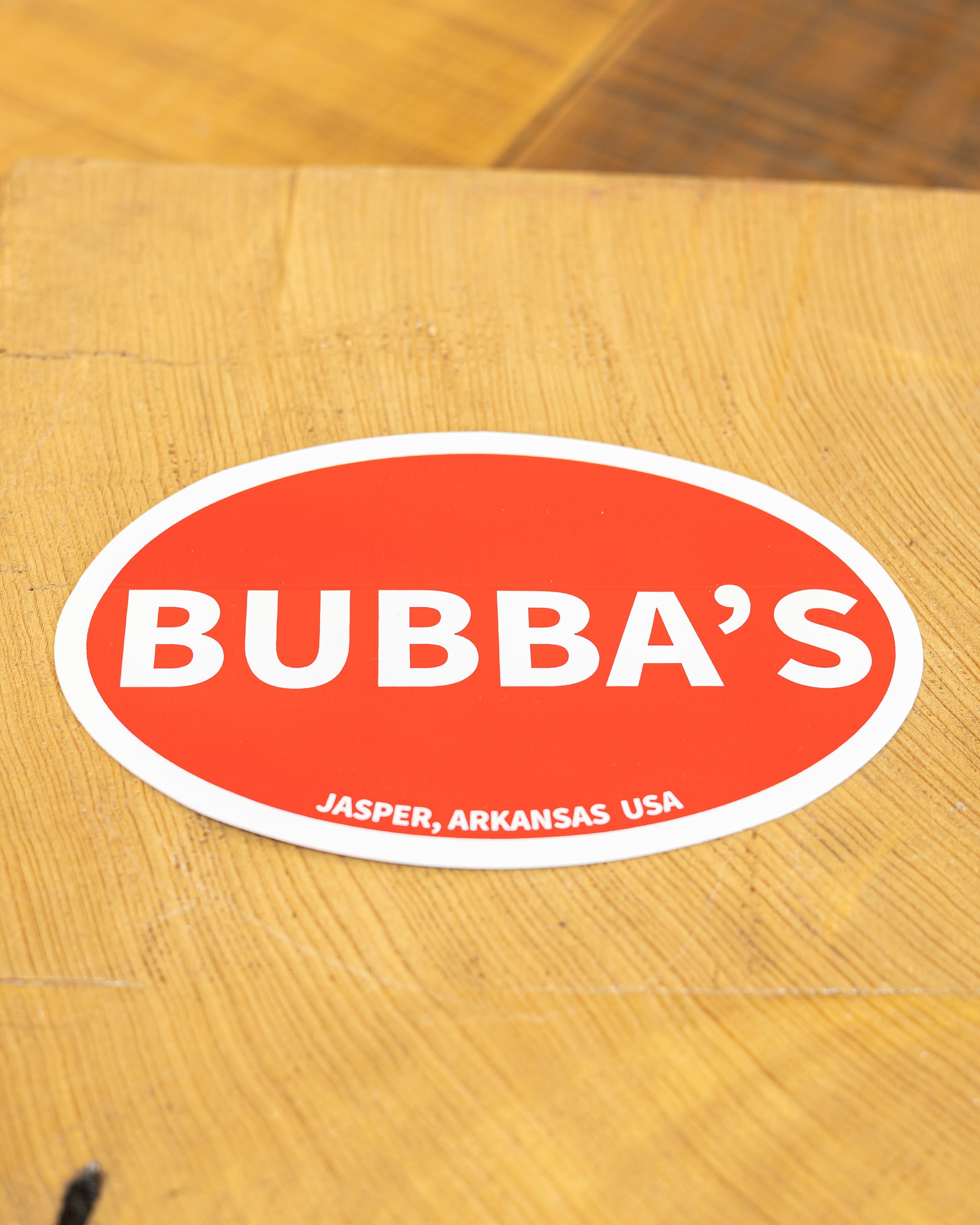 OVAL STICKER BUBBA