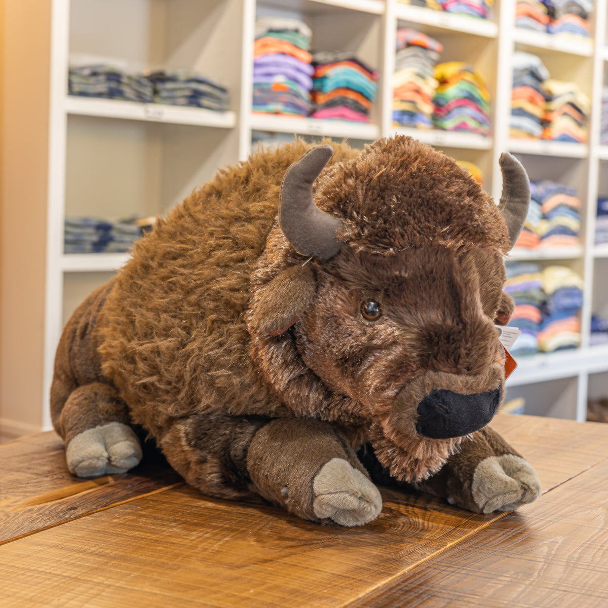 Giant stuffed buffalo on sale