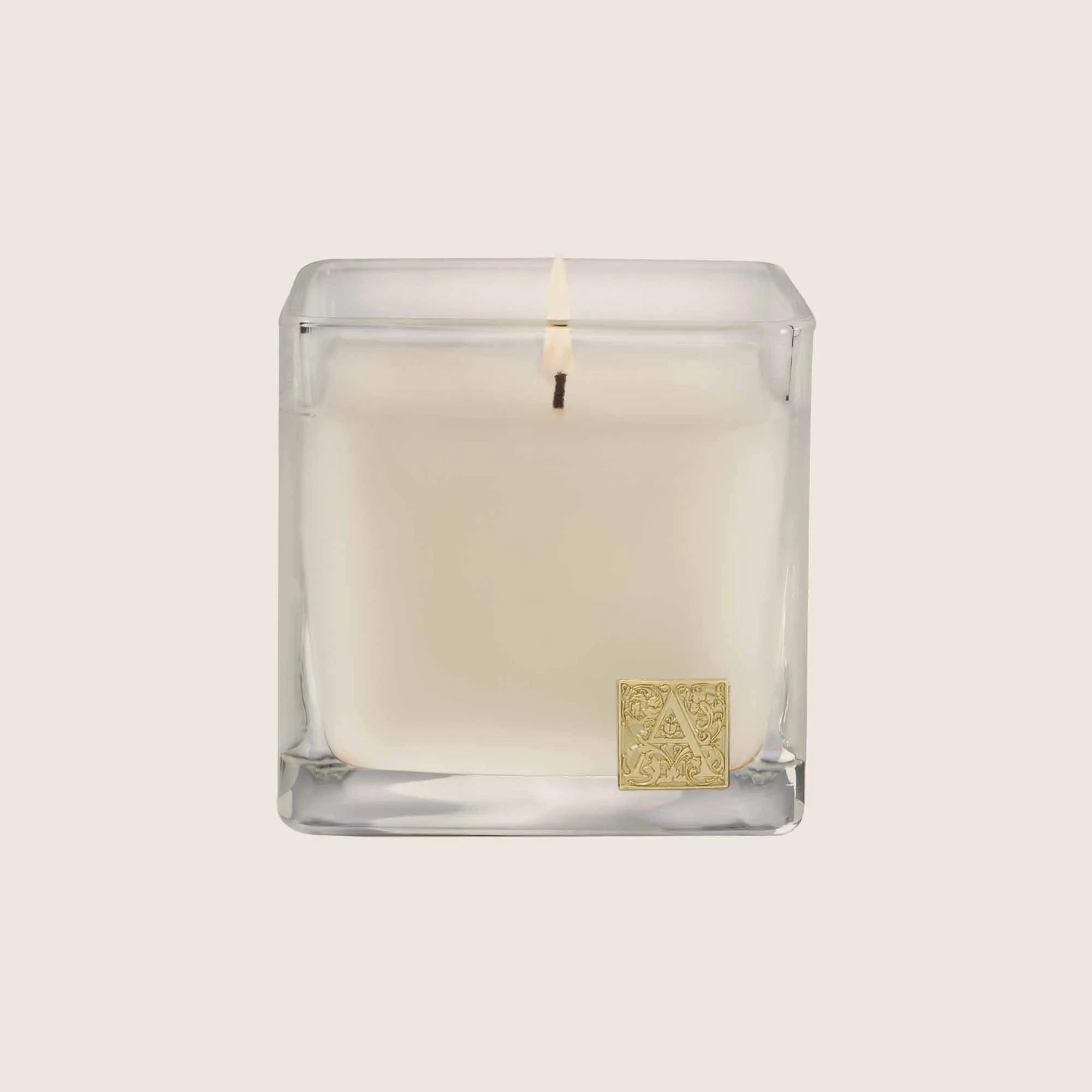 Bourbon & Bergamot - Cube Glass Candle