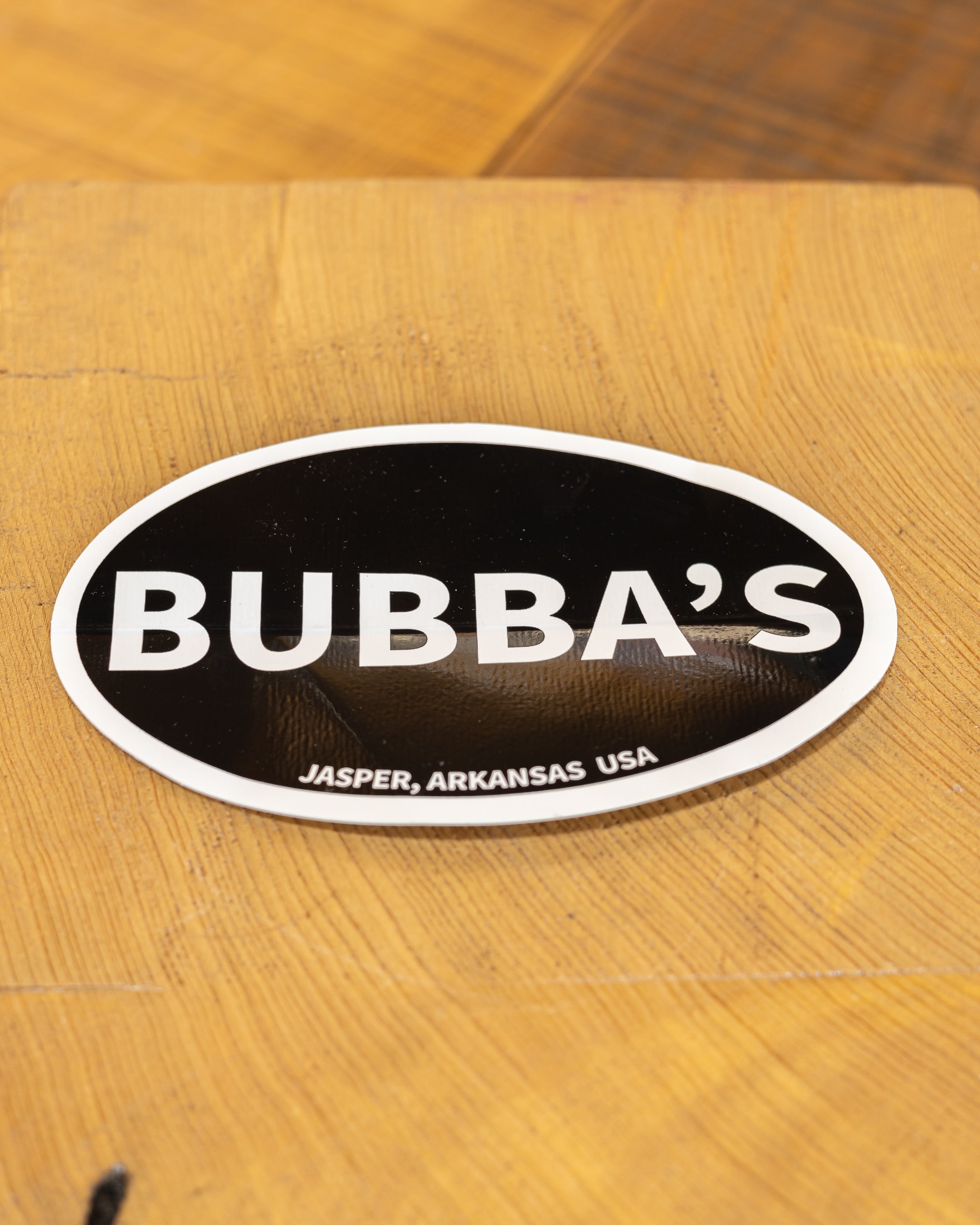 OVAL STICKER BUBBA