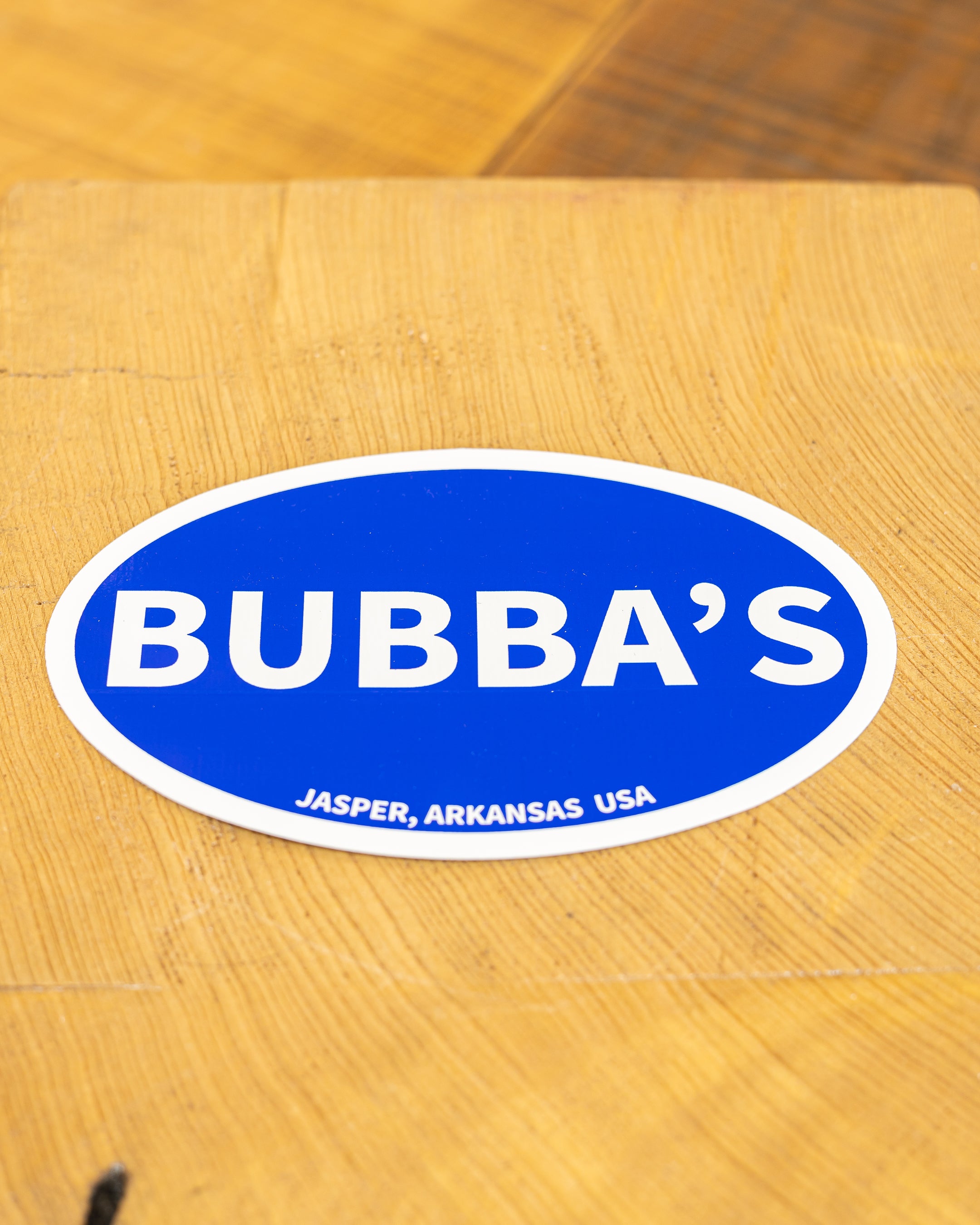 OVAL STICKER BUBBA